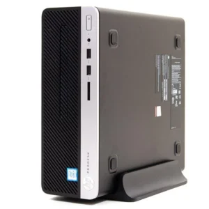 مینی کیس HP Elitedesk 800 G4 روی میز کار مدرن