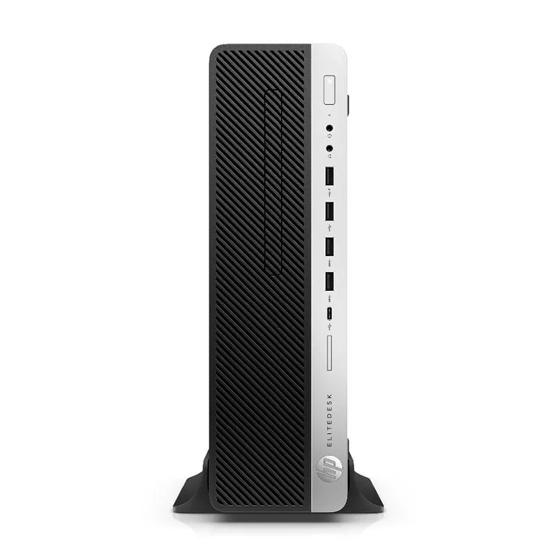 مینی کیس HP Elitedesk 800 G4 روی میز کار مدرن