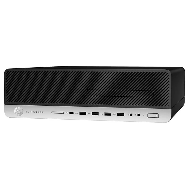 مینی کیس HP Elitedesk 800 G4 روی میز کار مدرن