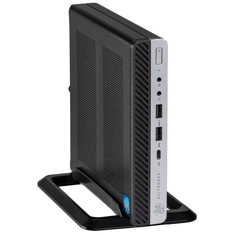 مینی کیس HP Elitedesk 800 G4 Tiny روی میز کار
