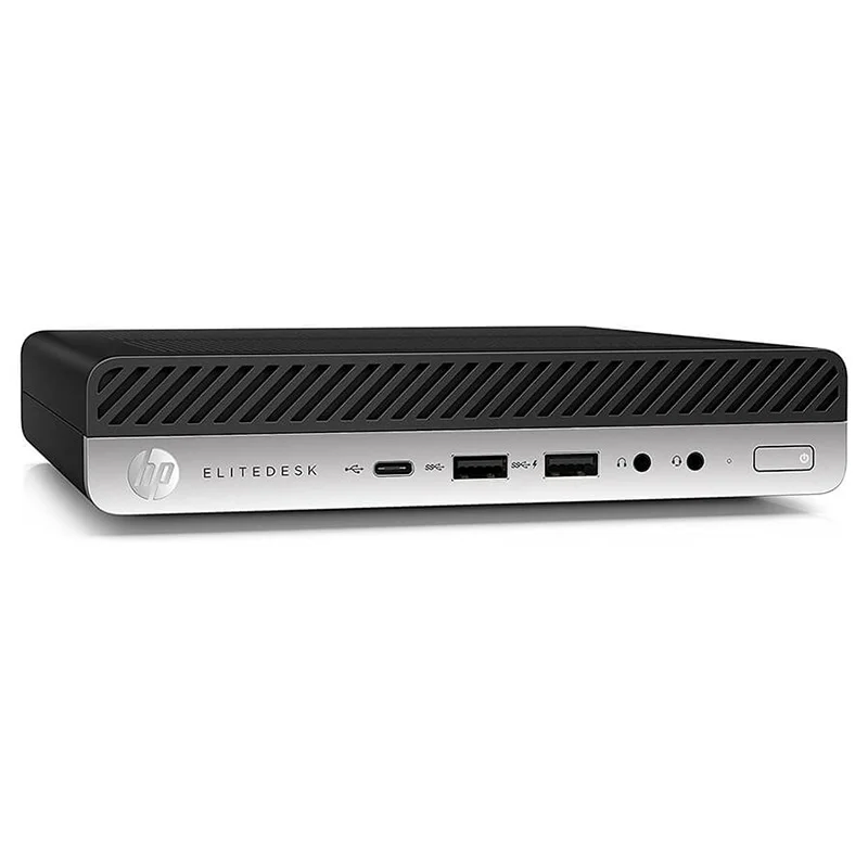 مینی کیس HP Elitedesk 800 G4 Tiny روی میز کار