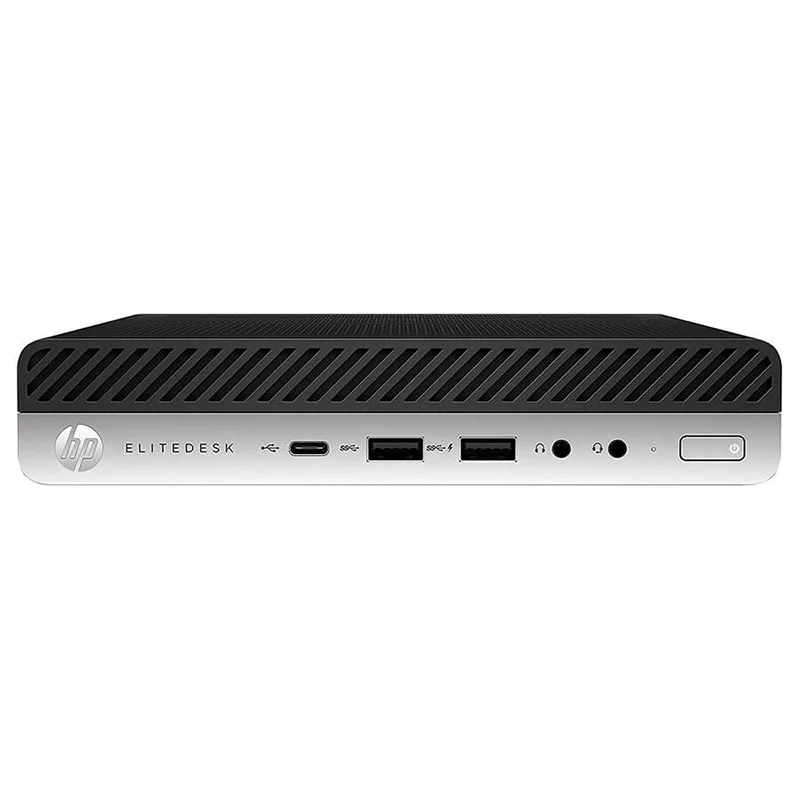 مینی کیس HP Elitedesk 800 G4 Tiny روی میز کار