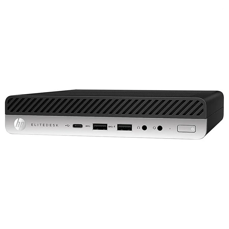 مینی کیس HP Elitedesk 800 G4 Tiny روی میز کار
