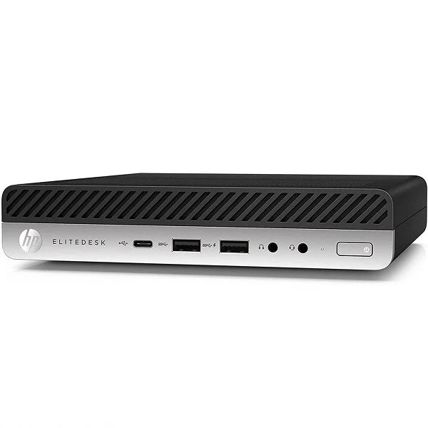 مینی کیس HP Elitedesk 800 G3 Tiny روی میز کار اداری