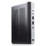 مینی کیس HP EliteDesk 800 G5 Tiny روی میز کار اداری