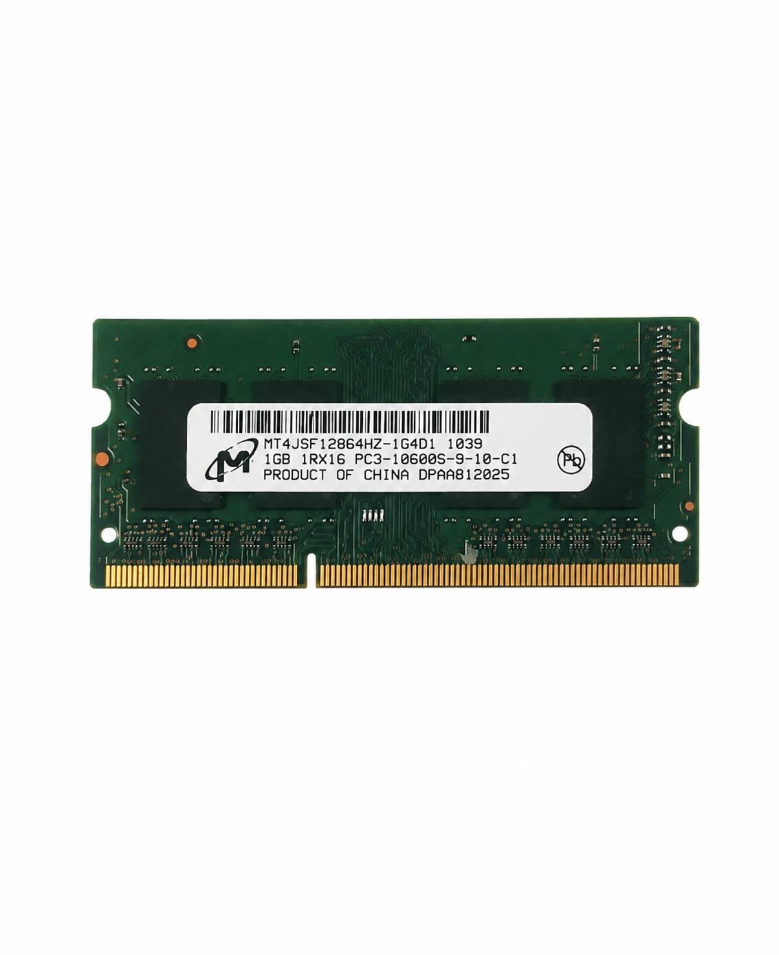 رم لپ تاپ 1GB DDR3 PC3-8500 Micron / Samsung