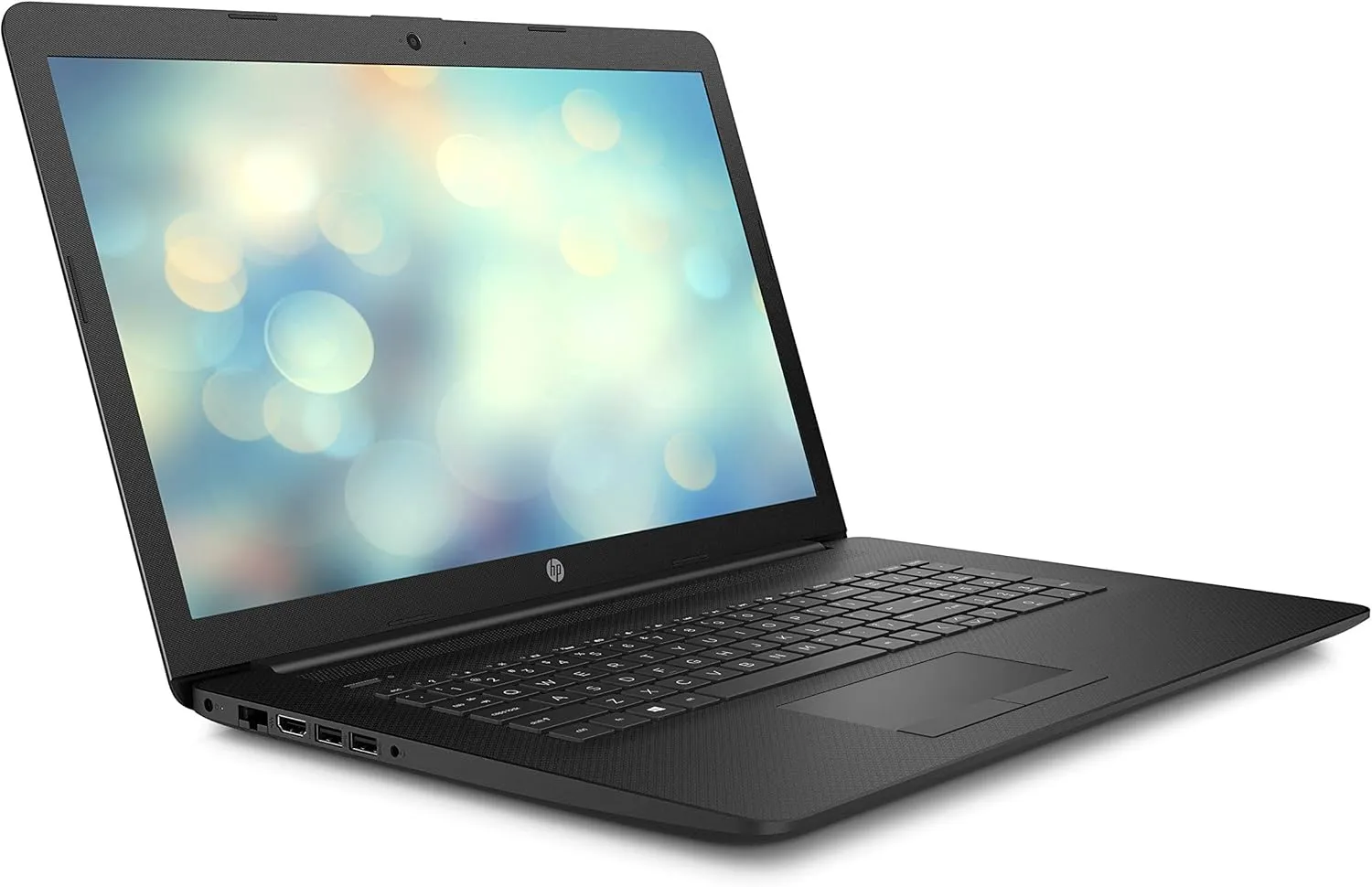لپ تاپ HP 17-By1 با صفحه نمایش 17 اینچی روی میز کار