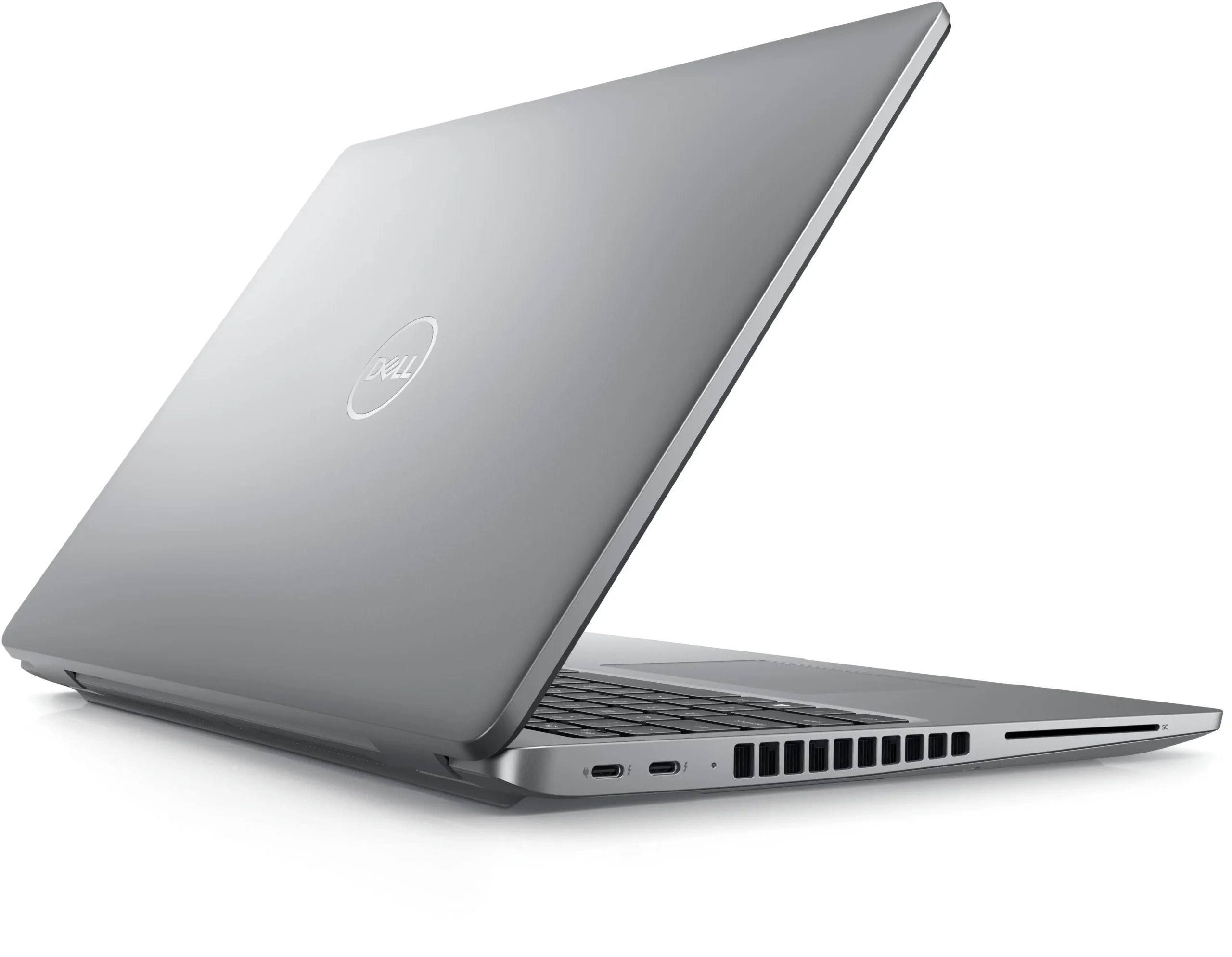 لپ تاپ DELL Latitude 5550 نسل 14 نقره ای روی میز کار