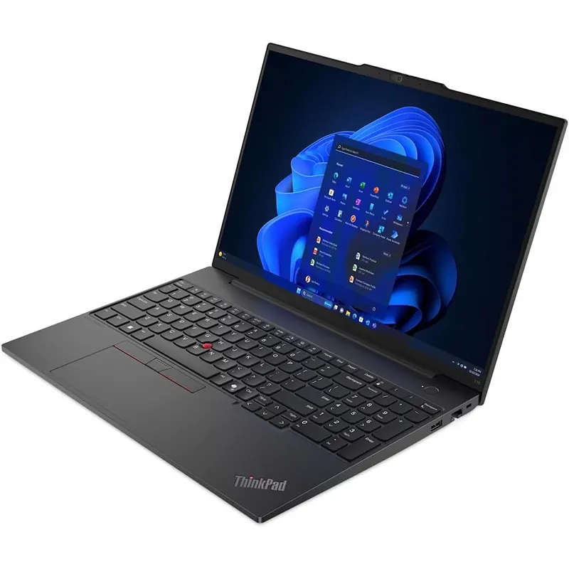 لپ تاپ تجاری لنوو ThinkPad E16 Gen 1 با پردازنده AMD روی میز کار