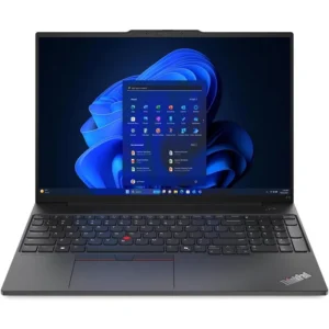 لپ تاپ تجاری لنوو ThinkPad E16 Gen 1 با پردازنده AMD روی میز کار
