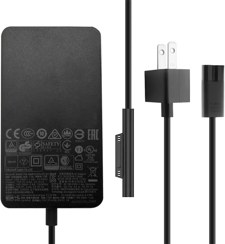 آداپتور سرفیس 65 وات مدل 1706 به همراه پورت شارژ USB