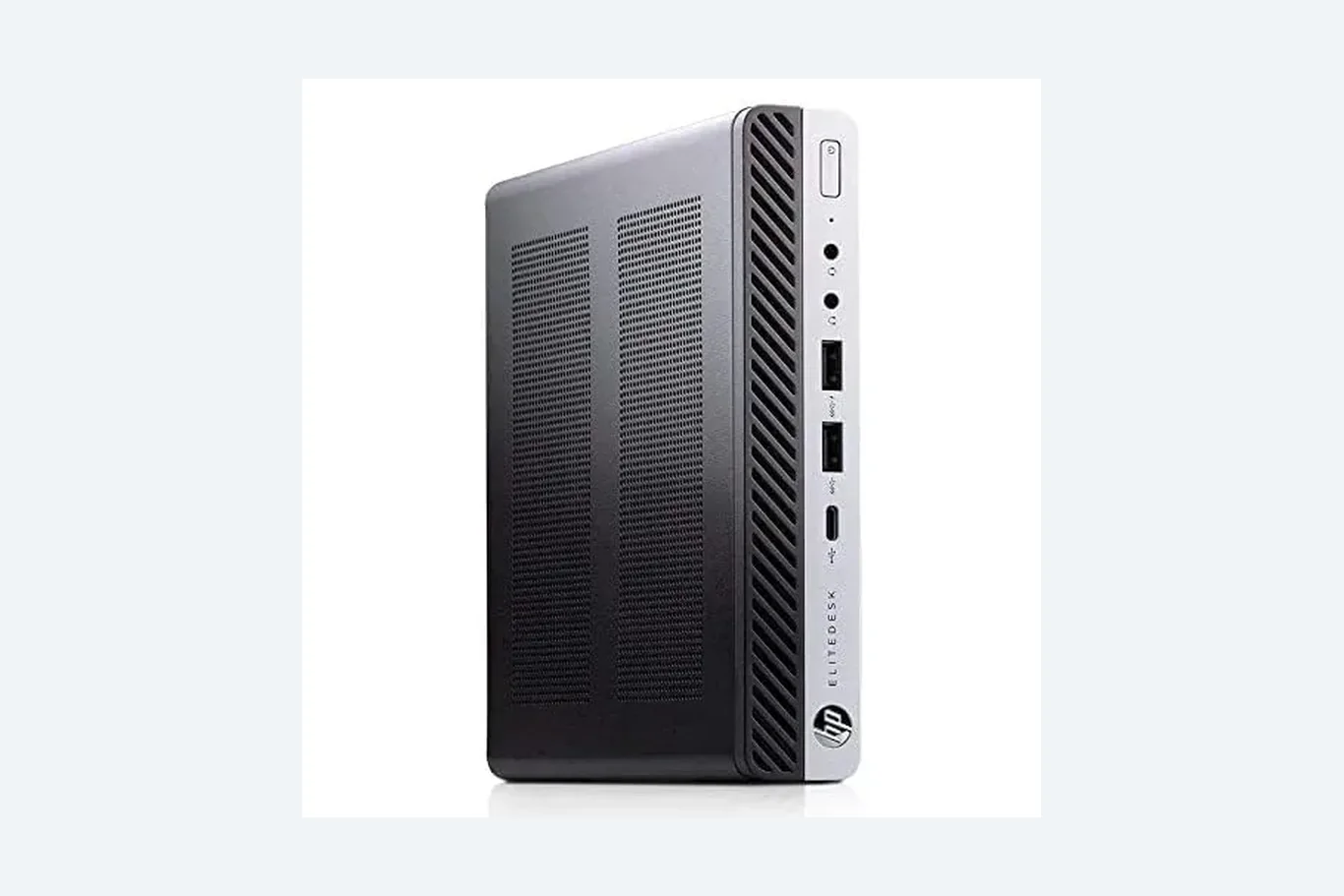 مینی کیس HP EliteDesk 800 G5 Tiny در میزکار چندنمایشگر